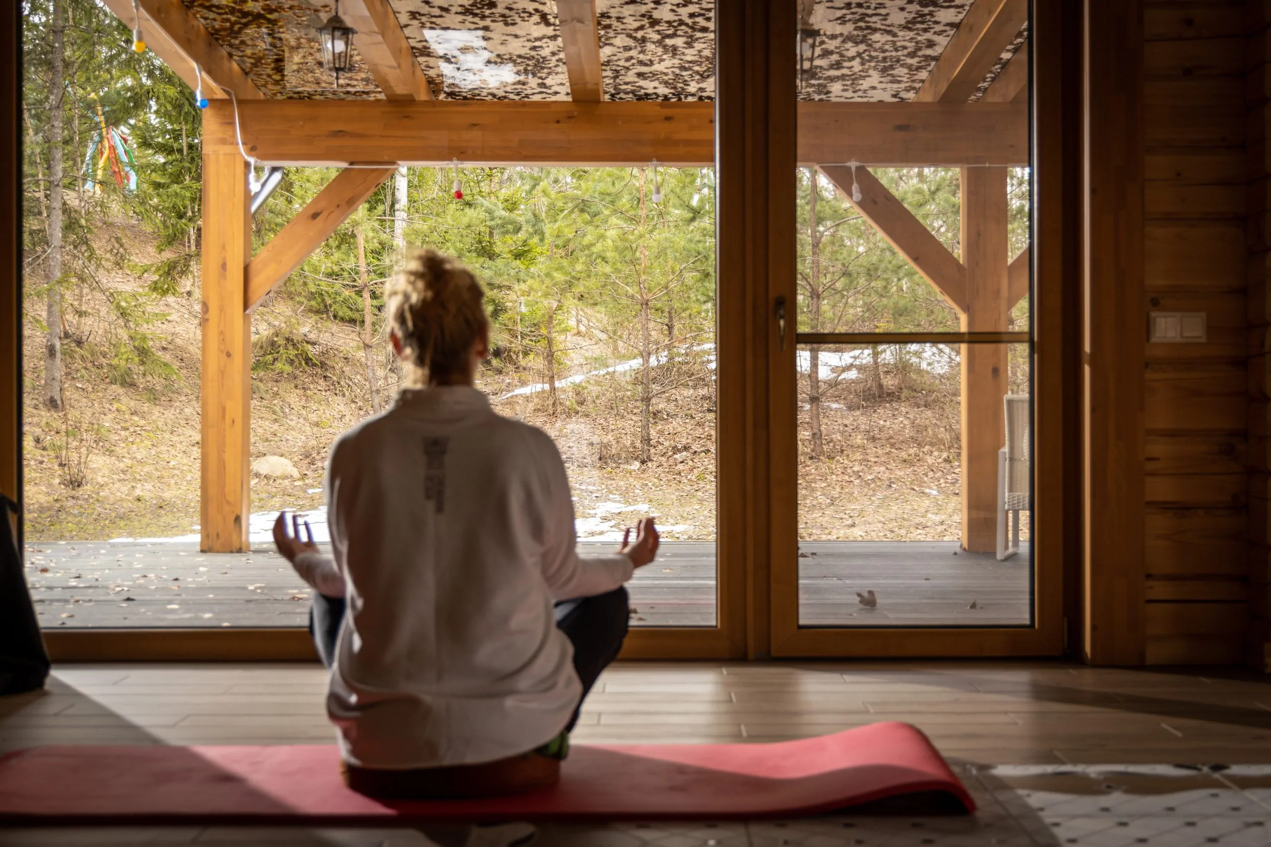 Narbuli yoga retreat Latvia forest