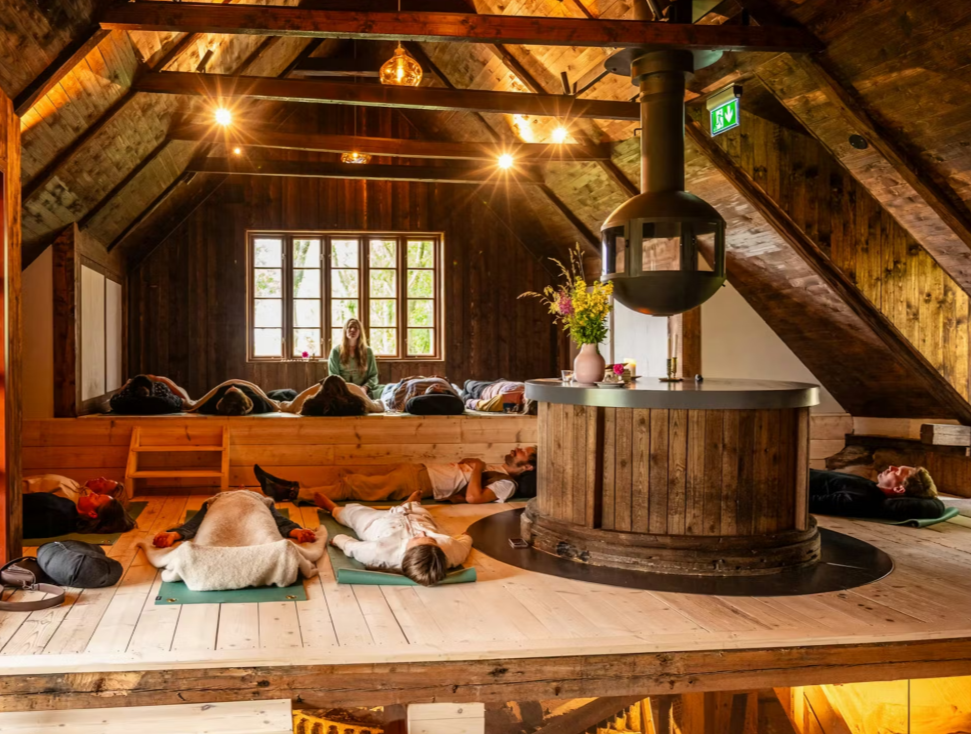 Landfolk curated nature homes yoga retreats Scandinavia